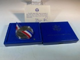 1986 Ellis Island 90% Silver Dollar in mint box