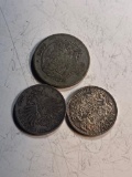 Romania, Latvia and Italy .835% Silver coins