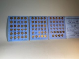 1941- 1959 Wheat Cent folder, partially complete