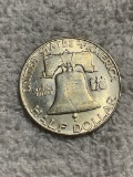 1951D United States Franklin Half Dollar
