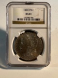 1883O Morgan Silver Dollar, graded MS63 by NGC