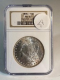 1885 Morgan Silver Dollar graded MS65 by NGC