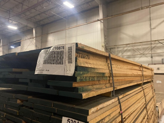 Approx 57 pcs of Prime Oak Lumber, 4/4 thick