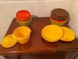 Set of Vintage Rubbermaid Containers