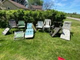 Huge Lot of Vintage Lawn & Patio Chairs