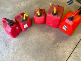 5 Gas Cans - Various Sizes