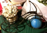 Random Lot of Christmas, Lace, Table Cloths, Wooden Boxes, An Artistic Metal Bicycle and MORE!