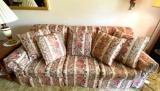 Victorian Inspired Upholstered Sofa