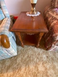 Two Solid Wood Side Tables
