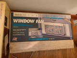 Humidifier, Curtain Rods, Window Fan and Air Mattress