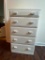 White Five-Drawer Dresser