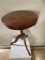 Round Wooden Side Table with Drawer