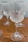 Set of Eight Large Crystal Goblets