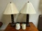 Set of Two Table Lamps and Two Spot Lamps