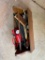 Wooden Toolbox and Contents