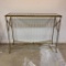 Brass and Glass Sofa Table