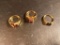 14K Gold Rings with Colored Stones X 4