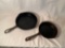 Two Cast Iron Pans