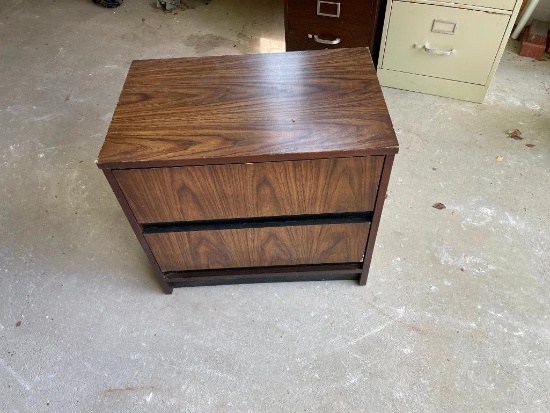 Two- Drawer Wooden Cabinet