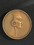 2 Erte Bronze Medallions