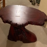 WOODEN STUMP TABLE