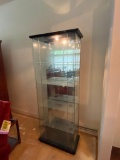 Italian Glass Illuminated Display Cabinet