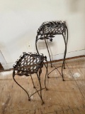 Set of Two Plant Stands