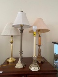 Four Candlestick Style Electric Lamps