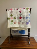 Quilt Stand and 2 Quilts