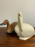 George The Pelican and His Duck
