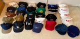 Group of Iconic Baseball Hats and Golf Visors including FBI, BMW and MORE! Some Signed!