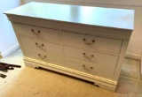 Broyhill Six Drawer White Dresser