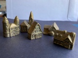 Miniature Solid Brass Houses