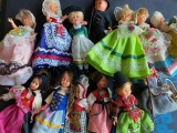 Large Collection of Souvenir Dolls