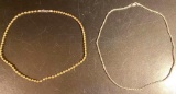Two Italian Silver Rope Necklaces