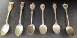 Vintage Silver Foreign Travel Spoons