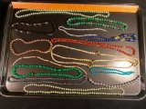 Assorted Collection of 14 Beaded Costume Necklaces and Bracelets