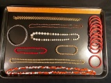 Assorted Costume Jewelry Collection of Necklaces (7) and Bracelets (10???????)