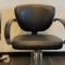 2 CLASSIC BLACK HYDRAULIC SALON STYLING CHAIR WITH CHROME BASE