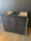 MOBILE STORAGE CART WITH 2 TRAY INSERTS AND RECEPTACLE OPTION FOR TRASH OR TOWELS