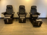 3 X PEDICURE STATIONS WITH MASSAGE CHAIRS
