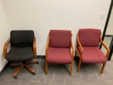 Three Office Chairs