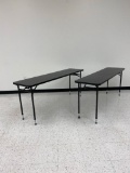 Two Adjustable Height Multi-Purpose Tables