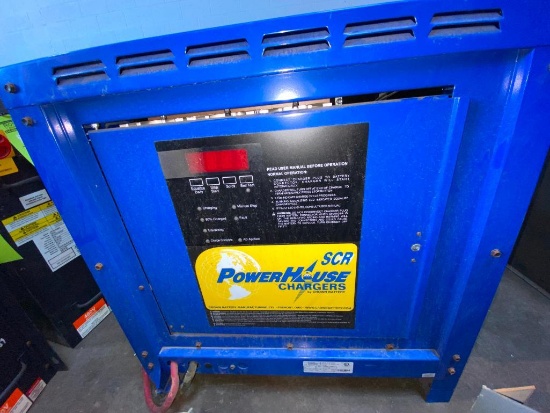 Power House SCR Industrial Battery Charger with Heavy Duty Safety Switch