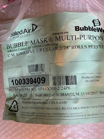 2 Rolls of Multi Purpose Bubble Mask