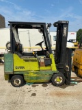 Clark GLS25MG Side Shift 3 Stage Forklift with New Tires