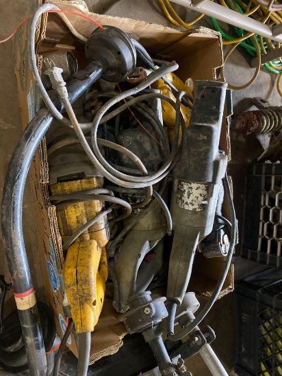 Lot of non-working power tools