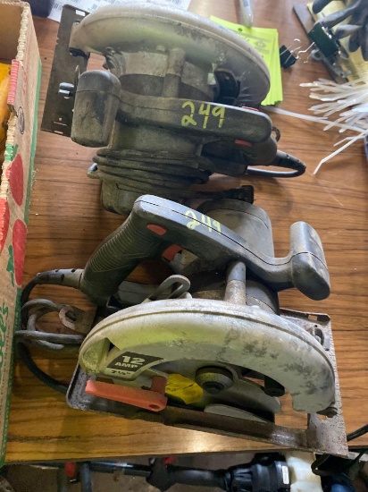 (2) Working Circular Saws