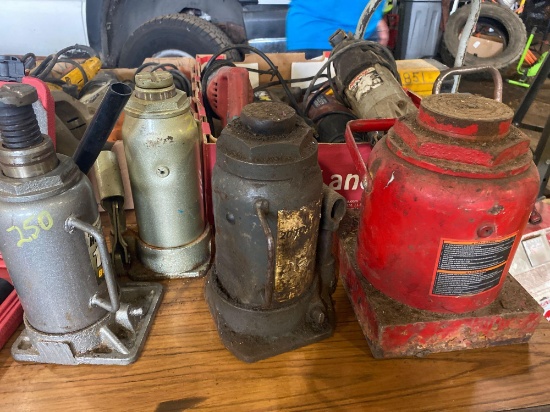 (4) Assorted Bottle Jacks