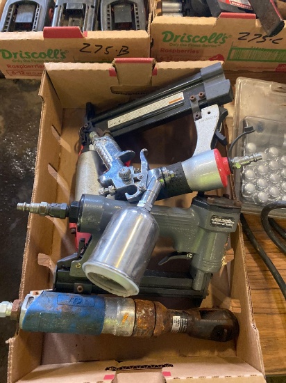 Lot of assorted air tools